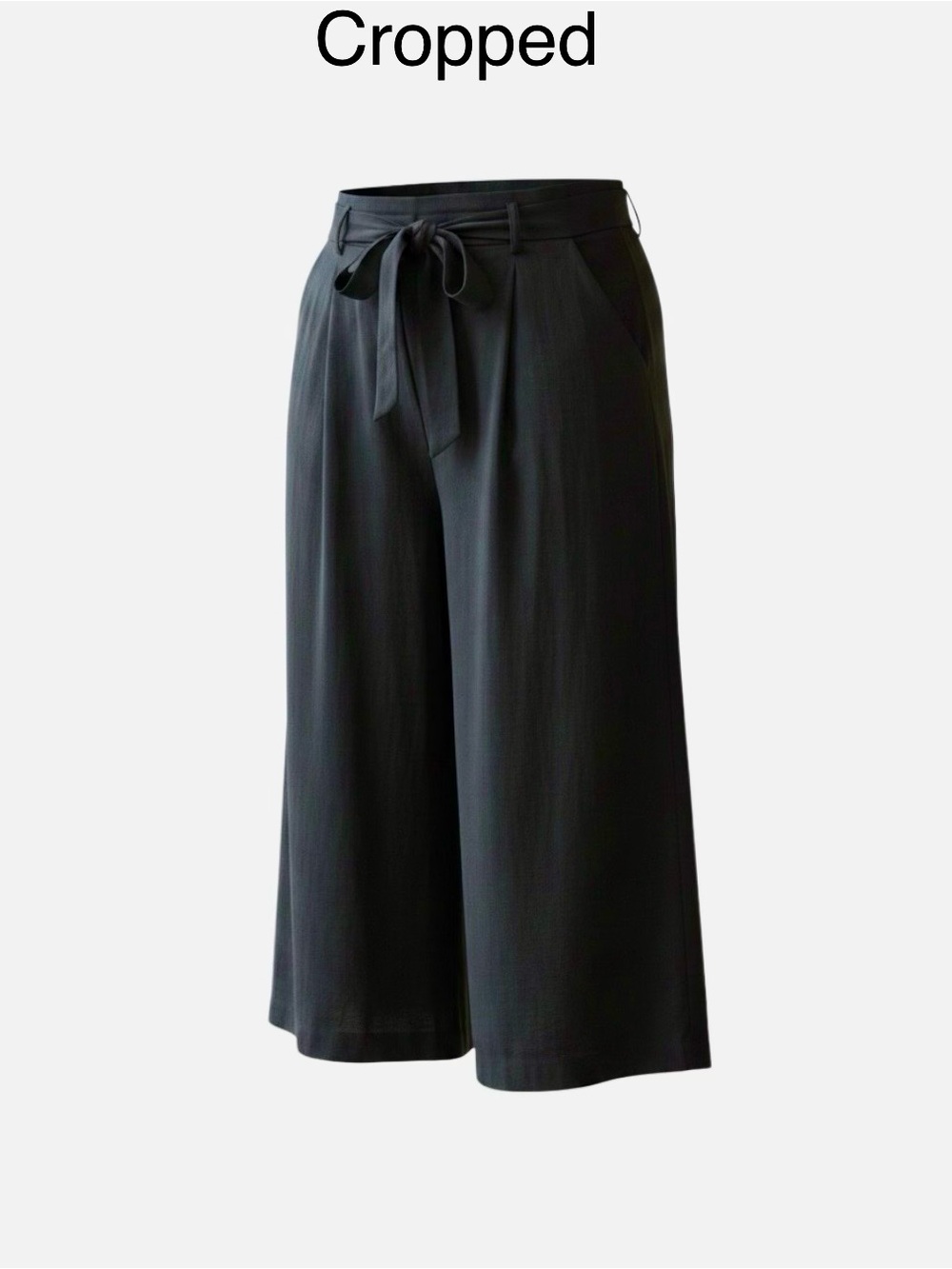 Ava & Viv NWT Black Wide Leg Pants 26W Plus Size Teacher Workwear cropped
